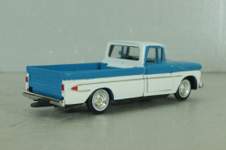 Chevrolet Apache pickup truck 1961, white/blue, 64501, Road Champs 1:43