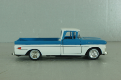 Chevrolet Apache pickup truck 1961, white/blue, 64501, Road Champs 1:43