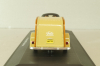 Porsche 356B Cabriolet with camping trailer and figuren, yellow, Cararama 1:43