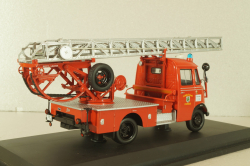 Mercedes L 319 "Feuerwehr" mit Drehleiter DL 18 1958, 02807, Schuco 1:43