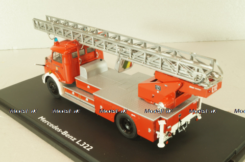 Mercedes L322 fire engine with ladder Metz DL 22 1959, 03265, Schuco 1:43