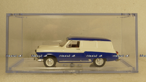 Газ-22, Фургон,бело/синий, Алник43 1:43