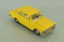 Москвич-412 А2, желтый, 2 зажима,Тантал/Радон 1:43