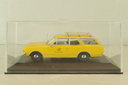 Opel Rekord  (B) Caravan "Deutsche Bundespost" 1965, yellow, Minichamps 1:43