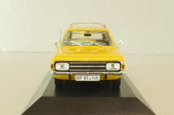 Opel Rekord  (B) Caravan "Deutsche Bundespost" 1965, yellow, Minichamps 1:43