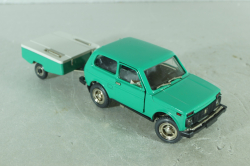 Ваз-2121 Нива А20 с прицепом скиф, июнь 1982г., Тантал/Радон 1:43