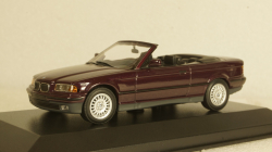 BMW 3-SERIES E36 CABRIOLET - 1993 - PURPLE METALLIC, 940023331, Maxichamps 1:43