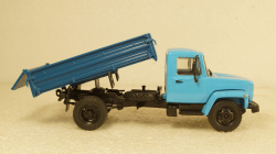 Газ-3307 Самосвал 1994г, голубой/синий, Алник43 1:43