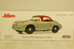 Porsche 356 Speedster Outlaw Hardtop silver, 450031700,  Schuco 1:18