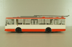 Skoda 14TR троллейбус 1980, белый/красный, Автоистория 1:43