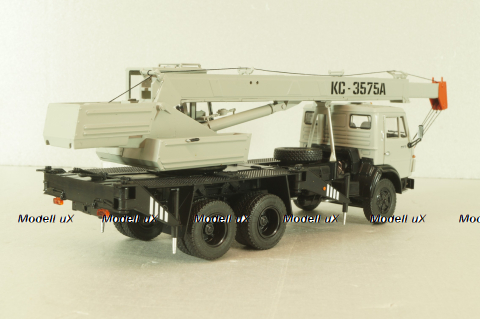 КС-3575А(53213) Автокран на шасси Камаз-53213, серый, Автоистория 1:43
