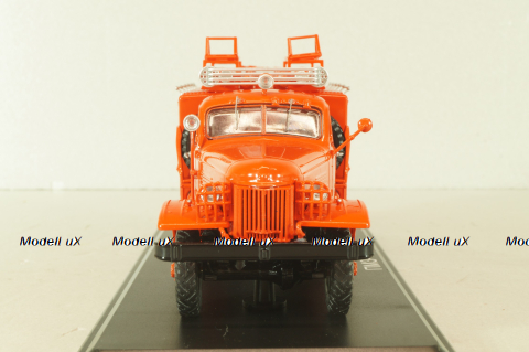 ПМЗ-16В, пожарный автомобиль на шасси Зис-151 1958, красный, SSM1574, SSM 1:43