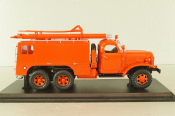 ПМЗ-16В, пожарный автомобиль на шасси Зис-151 1958, красный, SSM1574, SSM 1:43