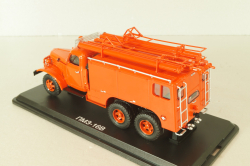 ПМЗ-16В, пожарный автомобиль на шасси Зис-151 1958, красный, SSM1574, SSM 1:43