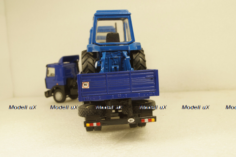 МАЗ-54329 седельный тягач с 2-х осным п/п МАЗ-93866, Студия А.В.Жуковского 1:43