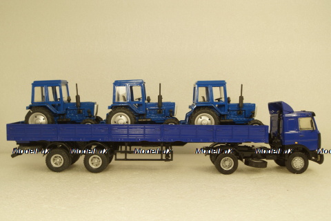 МАЗ-54329 седельный тягач с 2-х осным п/п МАЗ-93866, Студия А.В.Жуковского 1:43