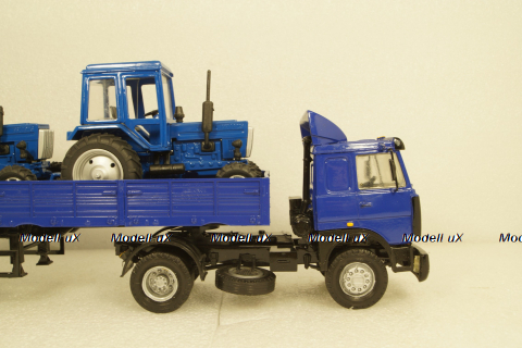 МАЗ-54329 седельный тягач с 2-х осным п/п МАЗ-93866, Студия А.В.Жуковского 1:43