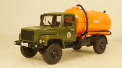 Газ-3308 Садко КО-520  зеленый/оранжевый, Алник43 1:43