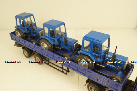 МАЗ-54329 седельный тягач с 2-х осным п/п МАЗ-93866, Студия А.В.Жуковского 1:43