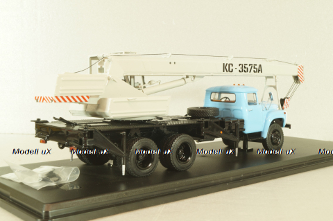 КС-3575А (133ГЯ) Автокран на шасси Зил-133ГЯ 1979, голубой/серый, SSM1609, SSM 1:43