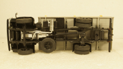 Камаз-4325 нарощенный борт с грузом ,серый, Алник43 1:43