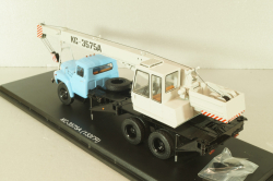 КС-3575А (133ГЯ) Автокран на шасси Зил-133ГЯ 1979, голубой/серый, SSM1609, SSM 1:43