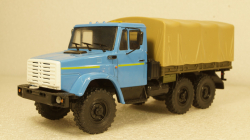 Зил-4334 с тентом синий/хаки, Алник43 1:43