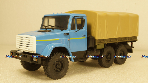Зил-4334 с тентом синий/хаки, Алник43 1:43