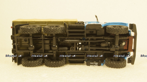Зил-4334 с тентом синий/хаки, Алник43 1:43