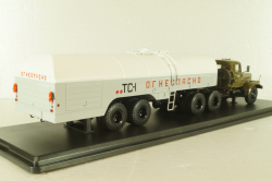 Краз-258Б1 с п/прицепом топливозаправщиком ТЗ-22, хаки/серый, SSM7071, SSM 1:43