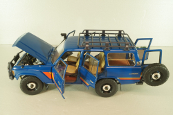 Toyota Land Cruiser 60 1981, blue, w/roof rack + (08956XBL), KYO8956XL, Kyosho 1:18