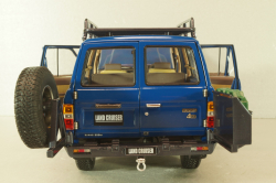 Toyota Land Cruiser 60 1981, blue, w/roof rack + (08956XBL), KYO8956XL, Kyosho 1:18