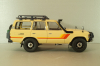Toyota Land Cruiser 60 1981, beige, w/roof rack + (08956XBE), KYO8956XE, Kyosho 1:18