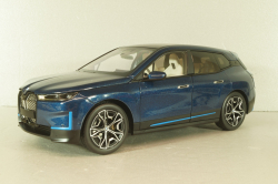 BMW iX 2022, blue metallic, 110023100,  Minichamps 1:18