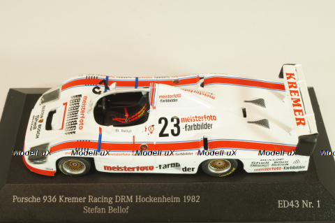 Porsche 936 Kremer Racing #23, DTM Hockenheim 1982, Stefan Bellof, SBC001, CMR 1:43