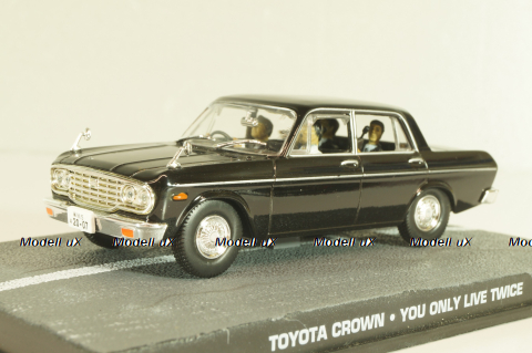 Toyota Crown from movie "You only live twice" 1967, black, James Bond Modellauto Collection #56, Altaya 1:43