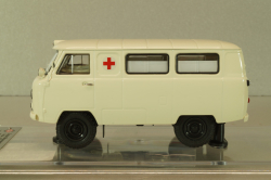 Уаз-450А, Скорая Медицинская Помощь (интерьер гражданской скорой) 1960 г, 145023, DiP Models 1:43