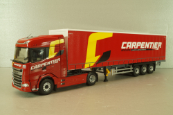 DAF XG with semi-trailer "Carpentier" 2008, red, 117898, Eligor 1:43 