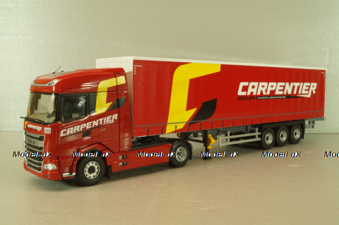 DAF XG with semi-trailer "Carpentier" 2008, red, 117898, Eligor 1:43 