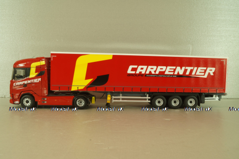 DAF XG with semi-trailer "Carpentier" 2008, red, 117898, Eligor 1:43 