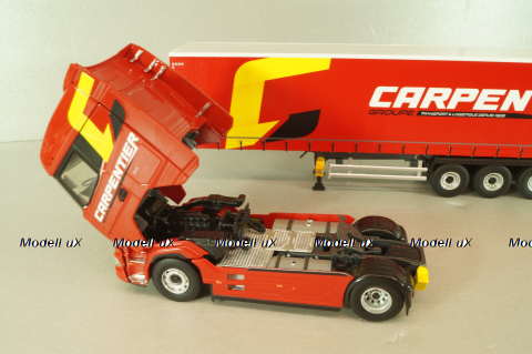 DAF XG with semi-trailer "Carpentier" 2008, red, 117898, Eligor 1:43 