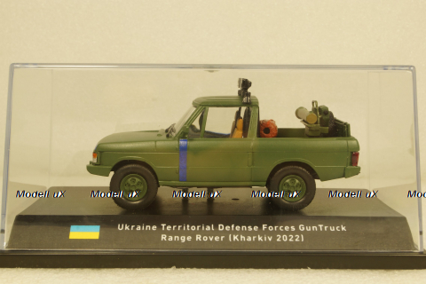 Range Rover Classic Ukraine Territorial Forces Gun Truck (Kharkiv 2022), TruckTyr 1:43