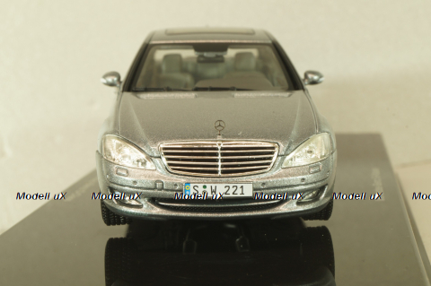 Mercedes S 500 (W221) 2006, grey, B66962221, Autoart 1:43