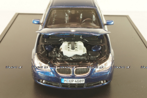 BMW 545i (E60) 2003, dark blue, 03501S, Kyosho 1:43