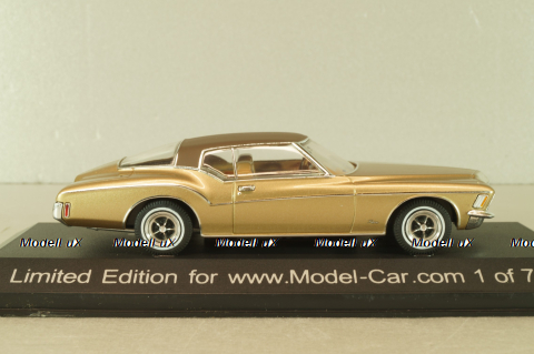 Buick Riviera Coupe 1972, gold/brown, PRD070, Premium X 1:43