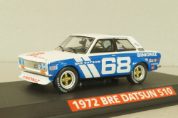 Datsun 510 BRE #68 1972, white/blue, 86346, Greenlight 1:43