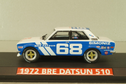 Datsun 510 BRE #68 1972, white/blue, 86346, Greenlight 1:43