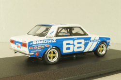 Datsun 510 BRE #68 1972, white/blue, 86346, Greenlight 1:43