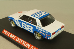 Datsun 510 BRE #68 1972, white/blue, 86346, Greenlight 1:43