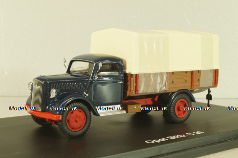 Opel Blitz S 3t 1937, truck, dark blue, 03061, Schuco 1:43